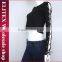 Wholesale black weave sleeves sexy fashion hot latest design sweatshirt