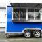 2017 shanghai minggu new mini tractor trailer semi-trailer food truck with double water sink fryer bbq grill griddle coffee