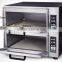 High efficency multifunctional 2 Deck 4 Trays stone pizza oven price