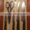 Stainless steel knife set with scissor with wooden cutting board