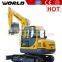 long reach 6 ton hydraulic chain drive excavator machine for sale