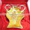 Promotional gift, corporate gift item gold and silver plated unique style brass tray