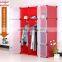Plastic clothes and shoes storage organizer cabinet