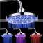 Temperature Sense LED Color Changing Electric Shower Head, Automatic Multiple Colors LED Ceiling Rainfall Shower Head