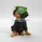 Resin Funny Dog Outdoor Garden Decoration Solar Lights