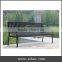 hot dipped galvanised outdoor steel park bench