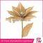 Letters and rust bells linen poinsettia christmas decorations