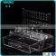 Multiple function clear acrylic earring box with small drawer