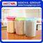 1.5L Round Transparent Plastic Three Portion Cereal Storage Container Dry Food Container Airtight Flip Top Food Saver Containers