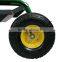 GS-01 Heavy Duty Garden Cart Rolling Work Seat With Tool Tray