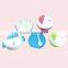 600ML Round Shape Plastic Bento Lunch Box with Forks