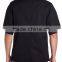 Wholesale Mens Clothing Custom Short Sleeve Stand Collar Black Casual Classic Chef Coat Uniform Men Tops