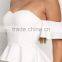 Fabulous Sexy Girls White Off Shoulder Peplum Bodycon Night Party Dress Pictures All Types Of Ladies Dresses HSd5039
