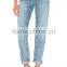 New design casual modern denim pants ladies jeans brands