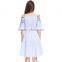 Custom Smart Casual Cold Shoulder Woman Club Fashion In Style Hot Dress