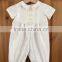 Wholesale spanish baby clothes clothing of plain white baby rompers for boys