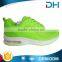 Soft air cushion outsole green upper women shoes 2017 size 36-40