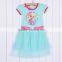 2014 Kids Baby's New Pink Blue Girls Kids One Piece Dress Tutu Dress Costume 5 Sizes SV005260#