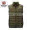 100% Nylon 90/10 Duck Down Feather Over 550 Fill Level, Mens Foldable Ultralight Down Vest