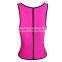 2015 Walson colorful high quality Sport latex girdle waist trainer cincher high quality vest thick shoulder girdle for women