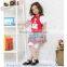 Pretty fashion summer girl dress 4pcs set with ready stock girls fashion sets