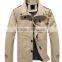 2016 Khiki Cotton Windbreaker Men Casual Club Jackets