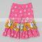  wholesale child clothes girls ruffle icing pants floral printed icing ruffle pants