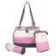 hot sale mummy bag diaper bag mommy bag made of microfiber with 3 colors combination