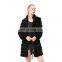 adjustable black woman mink fur coats with zipper from China