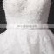 Latest Design Dress Plunge V Neckline Lace Appliqued Tulle Backliess Bridal Wedding Gown