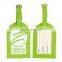 Promotion cheap custom faux leather pu luggage tags with print custom logo