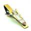 Low MOQ Gold plated Airplane 2D 3D Metal Tie Bar Tie Clip