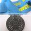 zinc cast medal antique silver plated customized design as the souvenir of the association