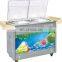 Fry ice cream machine / flat pan fried ice cream machine flat pan icecream roll machine