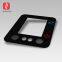 0.7mm chemical strengthened cover glass 4.3inch for payment terminal with semi-transparent black color