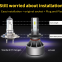 H11/H8/H9 LED Headlight Bulbs Low Beam/Fog Light with Fan,Mini Design Upgraded CSP Chips 6000K Xenon white IP67-2 Year Warranty