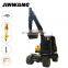 Made in China 4 wheel excavator with 0.3m3 bucket capacity