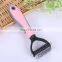 Eco-friendly Anti-skip Handle Pets Fur Remover Brush Tangles & Knots Cats Dogs Grooming Slicker Brush
