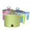 Portable Stainless Steel 220v 400w 1.5L Mini Electric Noodle Cooker Cooking Pot With Glass Lid