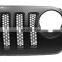 JL Style Black Mesh Car Front Grille  For Jeep Wrangler JK