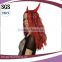 Mixed Color Halloween costumes red and black party wigs with ox horn