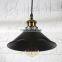 Black Metal Cover Pendant Light for Coffee Bar Restaurant