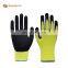Sunnyhope Gloves construction work Nitrile gloves 13G polyester with sandy nitrile palm coated