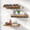 5 Bottle Wall Mounted 3 Piece Wine Bottle Rack