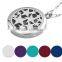 Stars Round Shaped Perfume Essential Oil diffuser necklace