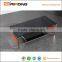 Stainless steel frame tempered glass coffee table