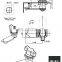 MS714-2 cylinder Quarter Turn Keyless Cabinet Cam lock