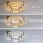 Round Crystal Bedroom LED Ceiling Light for Living Room Modern LED Crystal Ring Chandelier for Hotel Home