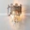 Wholesale Hotel Stainless Steel Crystal Wall Lamp Decoration Wall Lamps Bedroom Bedside Indoor Wall Lights