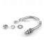 JRSGS High Polished Stainless steel U Bolt Metric Thread bolt and Nuts